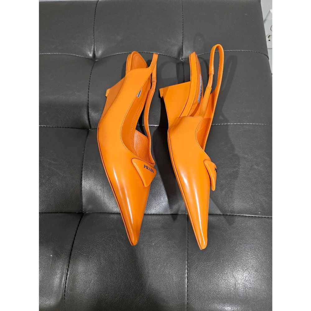 New Prada Leather Slingback pumps in size 38 - Picture 3 of 8